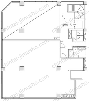 エルフレア立川2階の間取図