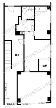 ソレイユ清水1階の間取図