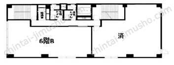 松屋ビルの間取図