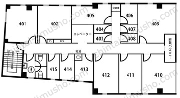 天翔オフィス日本橋茅場町の間取図
