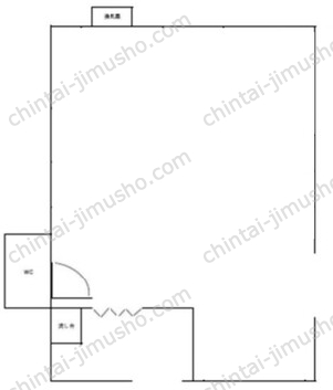 府中美好町2丁目店舗1階の間取図