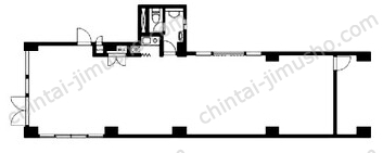 HKアークビル1階の間取図