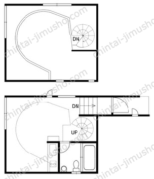 用賀Aフラットの間取図