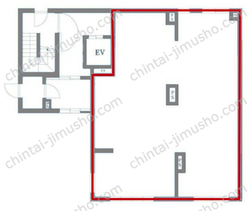 マグノリア三軒茶屋1階の間取図