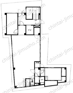 鶴巻ビル1階の間取図