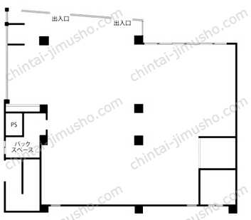 千駄木大銀ビル1階の間取図