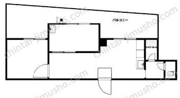 藤田マンション2階の間取図