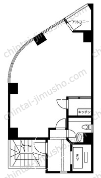 ロイヤルハウス2階の間取図