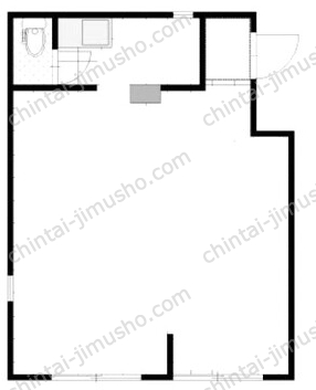 KAビル1階の間取図