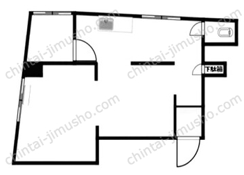 東マンション5階の間取図