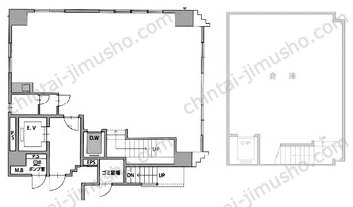 泉ビル1階の間取図