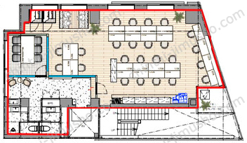 （仮称）目黒青葉台ビル2階の間取図