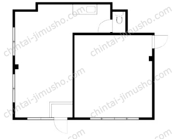 新和フラット1階の間取図