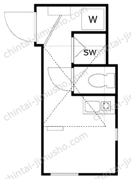 ココパレス2階の間取図