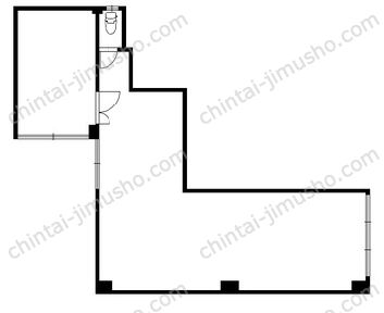 コモドビル1階の間取図