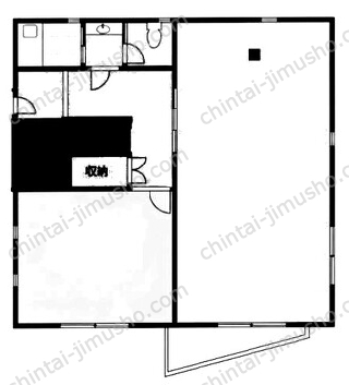 オフィツリー上目黒1階の間取図