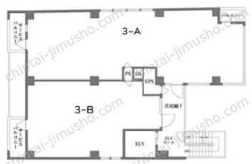 WELL SQUARE PLAZA LINKS KICHIJOJI3階の間取図