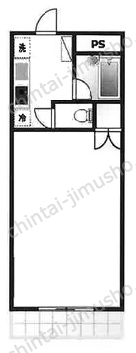 コアタカセ5階の間取図