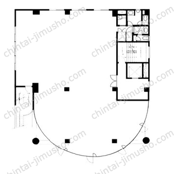 青山第一田中ビル2階の間取図