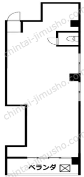 菊川タナカハイツ2階の間取図