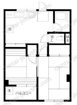 アイエスビル4階の間取図