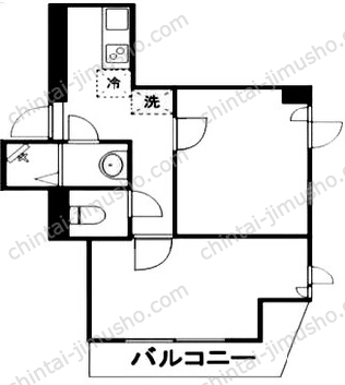 東駒形マンション4階の間取図