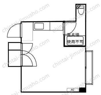 マンションうぐいす2階の間取図