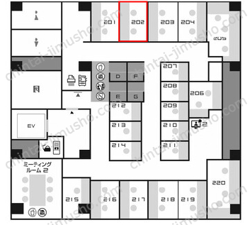多摩川新宿ビル／ワイムビジネスプラザ新宿御苑の間取図