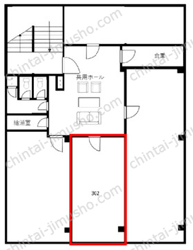 深堀ビル3階の間取図