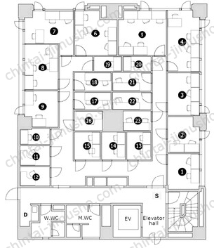 キンガビル／THE HUB横浜関内の間取図