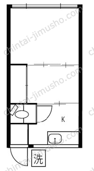あけぼの荘2階の間取図