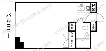 藤和半蔵門コープ7階の間取図