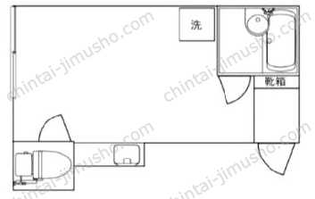 山形屋ビル3階の間取図