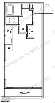 アルコーブ下北沢2階の間取図
