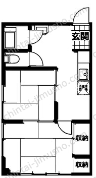 洪福寺ビル5階の間取図