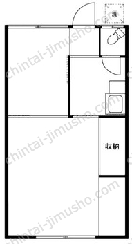 （仮称）東駒形4丁目貸事務所2階の間取図