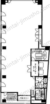 渋谷KIビル8階の間取図