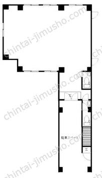 ゴトウビル1階の間取図