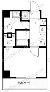 DelCCS南池袋6階の間取図