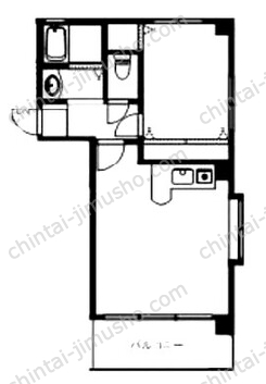 フラットタムラ5階の間取図