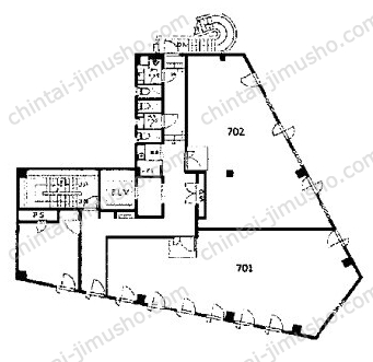 仁保ビル7階の間取図