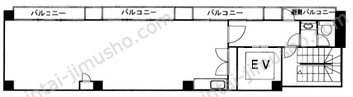 池袋ツルミビル8階の間取図