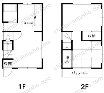 レミール貸事務所一棟の間取図