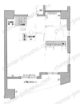 プライア渋谷6階の間取図