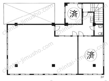 ヨコハマセブンビル3階の間取図