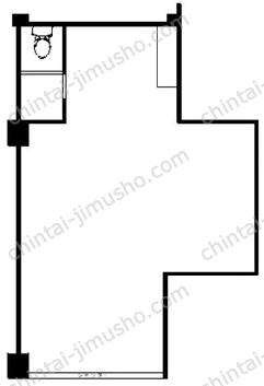 こがねビル2階の間取図