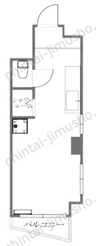庄司ビル2階の間取図