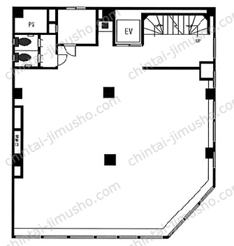 関内南口ビル3階の間取図