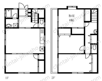 中町戸建一棟の間取図