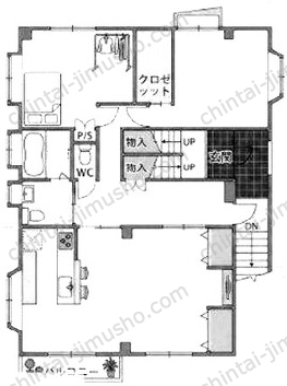 小昏ビル2階の間取図